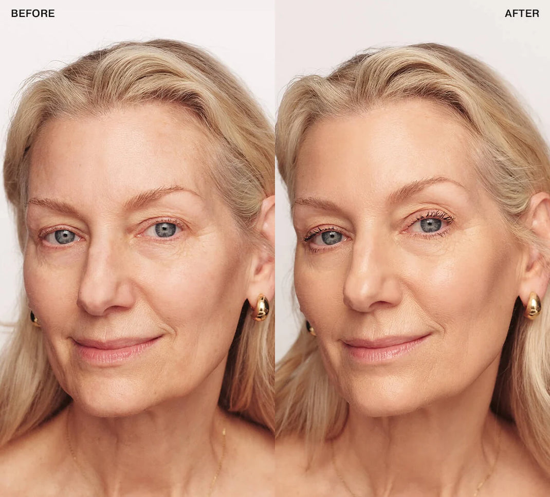 Before and after foundation coverage