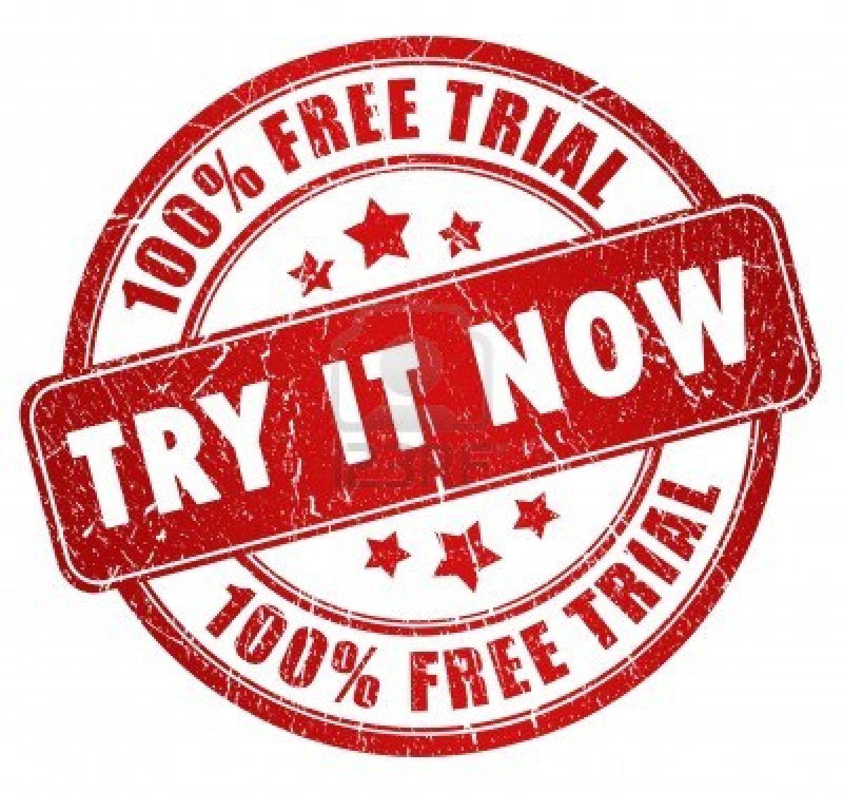 100% free trial try it now stamp